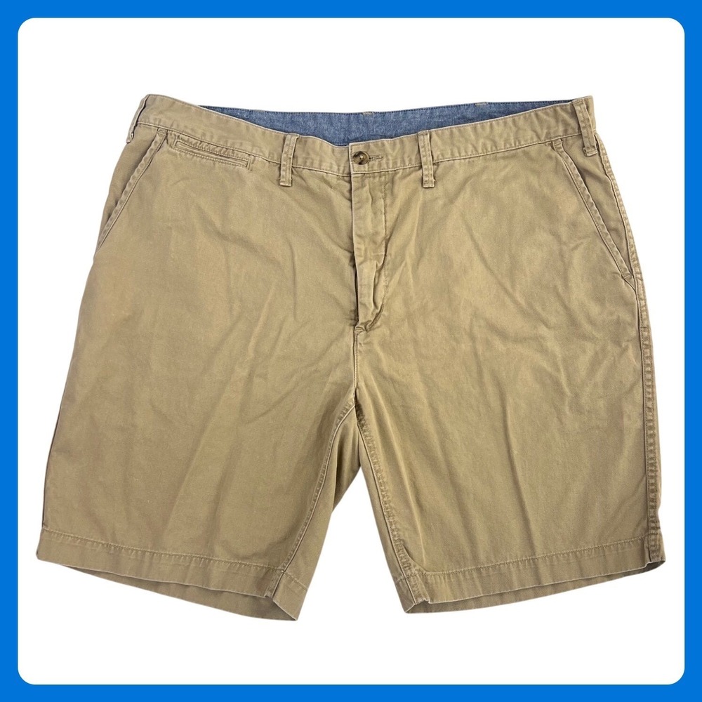 Polo Ralph Lauren Relaxed Fit Chino Shorts Men 42 Tan‎ Khaki Cotton Preppy 9"